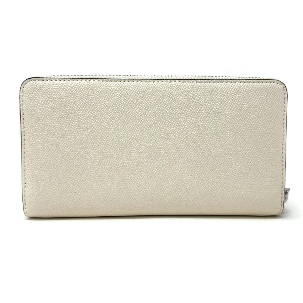 Coach Long Zip Around Wallet in Chalk Glitter Leather CN393 - Picture 3 of 8